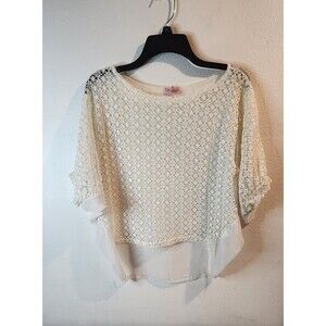 Vivace White Crochet Lace Blouse - Layered High-Low Top - Elegant Boho Chic